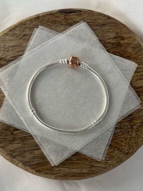 Pandora Classic Charm Bracelet with Rose Gold Clasp